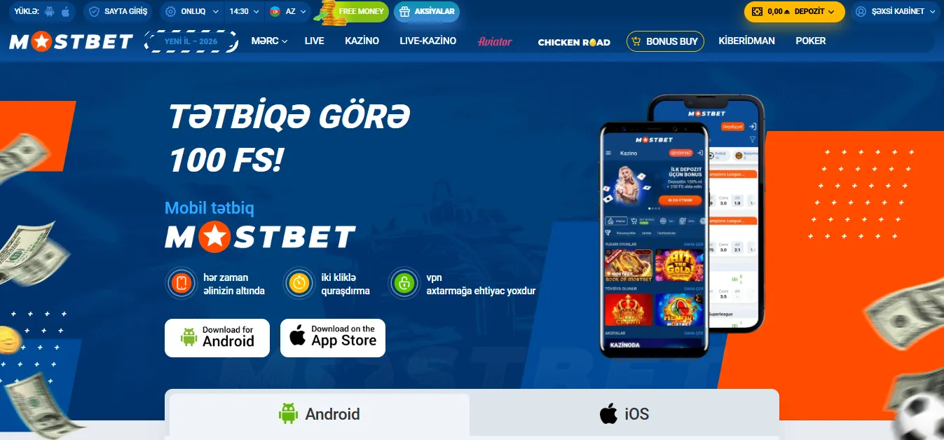 Mostbet yukle – rəsmi mobil tətbiqi Android və iOS üçün indirin